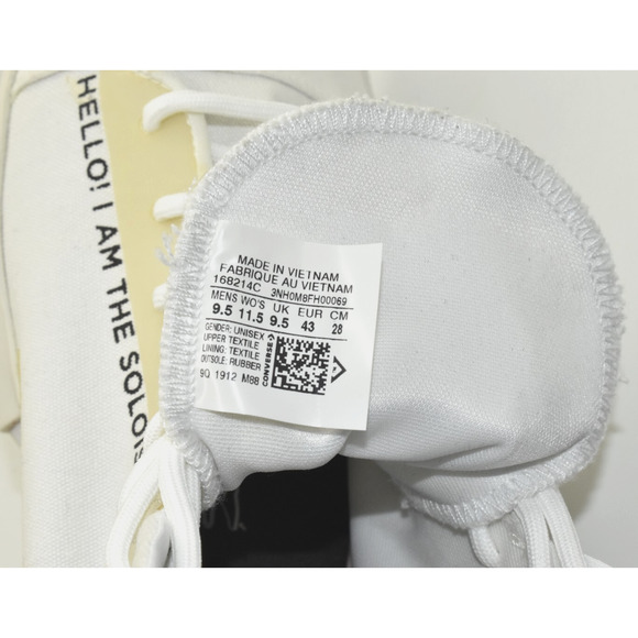 C0 CONVERSE ALL STAR DISRUPT CX High Canvas The Soloist Sneakers 168214C Sz 9.5 - Picture 6 of 6